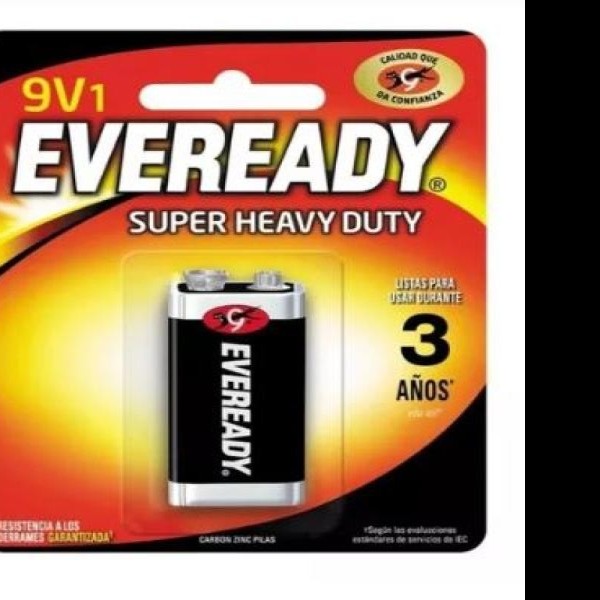 PILA CARBON 9V EVEREADY BL. C1 PZ. E.18 C.72